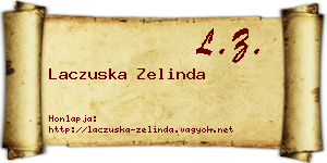 Laczuska Zelinda névjegykártya